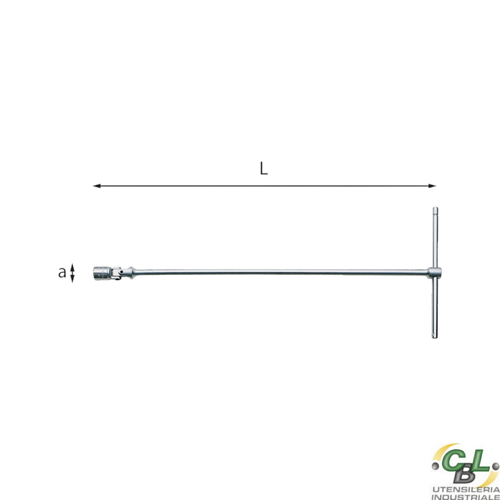 USAG CHIAVE A T SNODATA CON BOCCA ESAGONALE 276 CE 19 mm