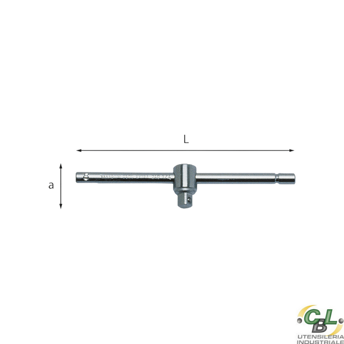 USAG LEVA A T CON ATTACCO QUADRO SCORREVOLE 240 3/8 N 200 mm