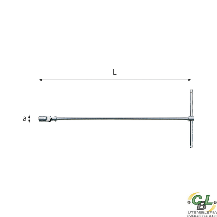 USAG CHIAVE A T SNODATA CON BOCCA ESAGONALE 276 CE 20 mm