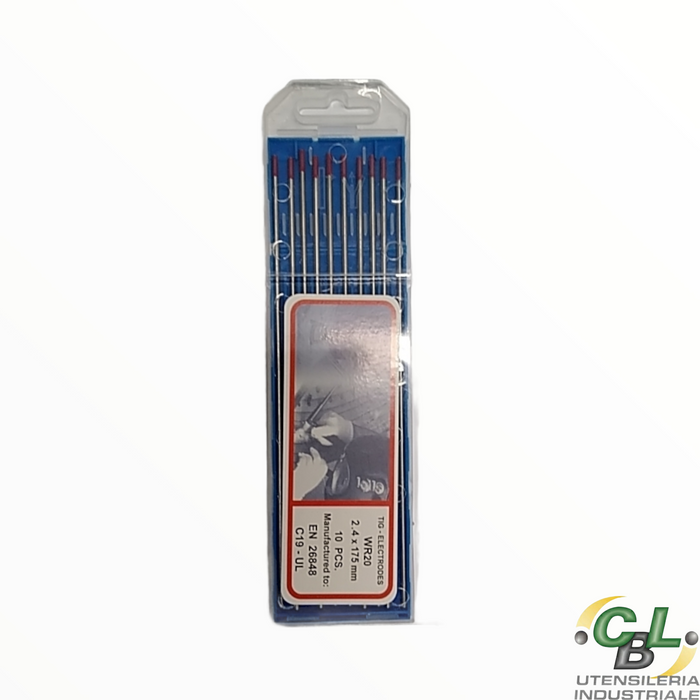 Elettrodi Al Tungsteno Ten-High WT20 - 10 Pezzi, 2% Torio, Rosso, Diametro 2.4mm X 150mm - Foto 5